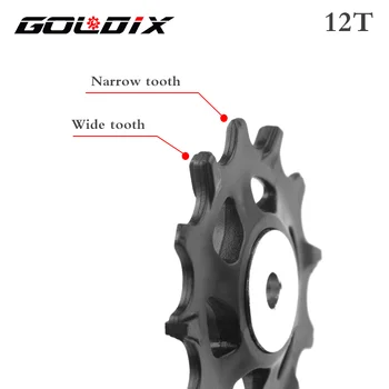 GOLDIX MTB Bicicleta Polia Roda de Fibra de Nylon 11T 12T Bicicleta de Estrada Jockey Desviador Traseiro Kit de Reparo para Shimano Sram X01 XX1 GX NX