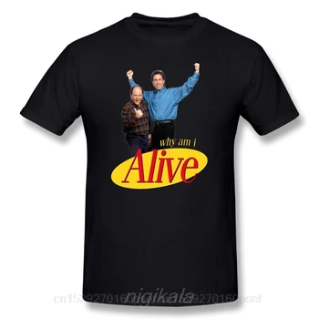 Apertos De T-Shirt Seinfeld Im Seriamente Deprimido Enviar Camiseta Gráfico De Verão, Os Homens Do Algodão Do T-Shirts De Grandes Dimensões De Impressão De T-Shirt