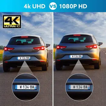AZDOME Traço Cam 4K Wi-Fi Car DVR 4K Veículo Câmara de 3840 x 2160P UHD Tela de Visão Noturna Monitor de Estacionamento Viajar Gravador de Dados