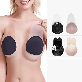 Mulheres de Silicone Invisível Sutiã Push-Up Golfinho de Elevador do Peito Até o Sutiã Adesivos de Fita Anti Peito Esvaziado de Colar Adesivo de Sutiãs para Mulheres