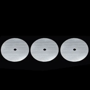 6Pcs/set de Aço Inoxidável Fatia de Metal do Disco de Corte com 1 Mandril para Dremel Ferramentas rotativas 16 18 22 25 32 mm Disco de Corte