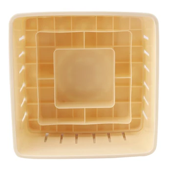 DIY Plástico Tofu Carimbador Tofu Caseiro de Moldes de Plástico Tofu Fazer o Molde de Caixa de Cozinha Ferramenta