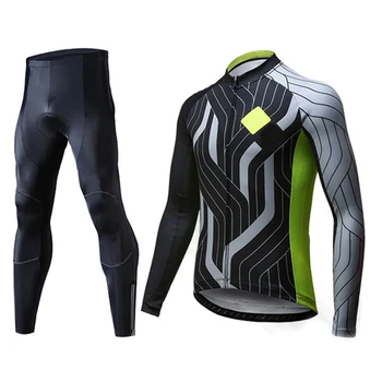 Nova equipe profissional de ciclismo jersey de manga comprida homens de bicicleta terno barato bicicleta vestuário de ciclismo jersey gel de roupas