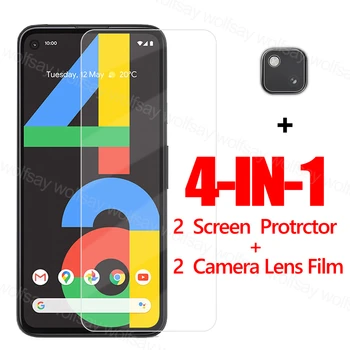 Cheio de Cola de Vidro Para o Google Pixel 4A Protetor de Tela Para o Pixel 4A 5 de Vidro Temperado de Telefone de Proteção de Filme Para o Pixel 5 4A 5G