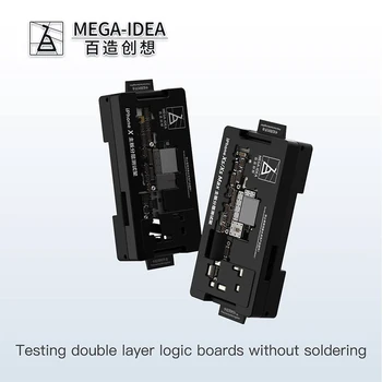 Qianli Mega-ideia Para o iPhone X XS XSMAX placa-Mãe do dispositivo elétrico iSocket Gabarito Placa Lógica Rápido Teste de Fixação de Suporte para placa-mãe Reparo