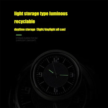 Para a BMW com o LOGOTIPO M de Carro, Relógio de Interiores Luminosos Eletrônicos do Relógio de Quartzo Ornamentos Mini Relógio Relógios Relógio de bordo
