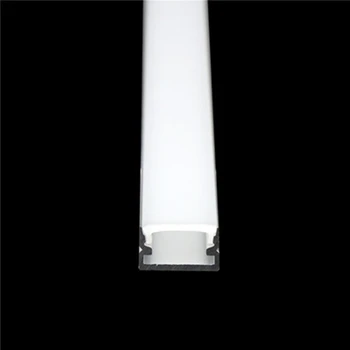 A DHL 10-100PCS LED de alumínio de perfil U Estilo de 1M para 5050 5630 led strip,leitoso, transparente tampa para latas de alumínio de canal