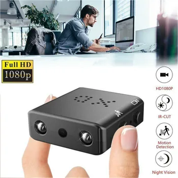 Mini wi-Fi Câmera HD 1080P, 4K da Segurança Home Câmera de Visão Noturna Micro Cam Detecção de Movimento de Vídeo, Gravador de Voz, Bateria de