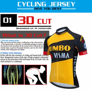 2021 JUMBO VISMA Ciclismo Jersey de Manga Curta Ciclismo Jersey 19D Shorts MTB Bicicleta Vestuário Ropa Ciclismo Maillot Moto Desgaste