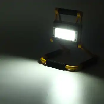 300W Refletor LED Lighting ao ar livre da Inundação Lâmpada de Luz do Floodlight do COB LEDs Holofotes Jardim de luz com Bateria e Cabo USB