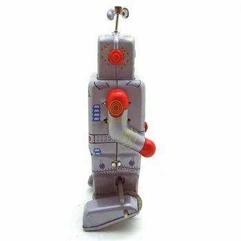 Clássico Lata de Vento de Até um Relógio de Brinquedos Robô Modelo de Wind-up Lata de Brinquedo Para Crianças, Adultos Educacional Coleta Presentes