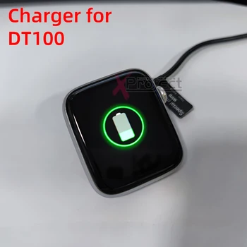 DT100 Original Magnético Cabo do carregador para smart watch DT100 smartwatch homens mulheres 2 pinos USB Carregador de Energia do Relógio do Ímã de Carregamento