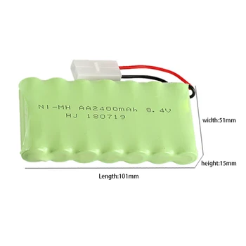 8.4 V 2400mah ni-mh bateria AA bateria recarregável com controle remoto modelo de carro elétrico do brinquedo