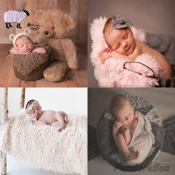 Fotografia de recém-nascido Adereços Cobertor de Bebê, Fotos de Estúdio Posando Cobertor de Peles Artificiais Acessórios de fotografia de Recém-nascido, foto adereços