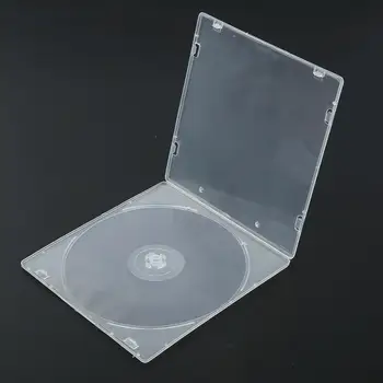1Pc de Plástico Leve, CD Caixa de 5.2 mm Transparente, Clara CD DVD de Plástico Macio Casos Titular de Armazenamento de disco Rígido da Caixa de Organizador Durável