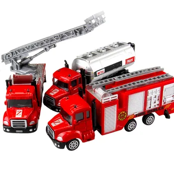 1:64 Novos Brinquedos Caminhão De Bombeiros Juguetes De Fireman Sam Caminhão De Bombeiros Veículos Automóveis Grandes Engenharia De Música Luz Fresco Educacional Meninos Presente