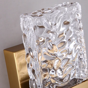 Deyidn Nórdicos Transparente Cristal de Ouro Lâmpada de Parede de Luxo Candeeiro de iluminação de Parede Para Sala de estar, Quarto da Escada do Corredor Criativo Lâmpada LED
