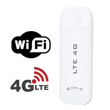 4G Router de WiFi USB Dongle sem Fios Modem de 100Mbps com Slot para Cartão SIM Bolso Móvel de WiFi para Carro Wireless Hotspot