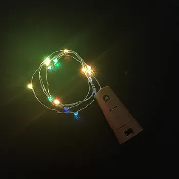 LEVOU a Garrafa de Vinho Luzes 1M 10LEDs Cortiça Forma de Fio de Cobre Colorido Mini Seqüência de Luzes Interior de Casamento ao ar livre Luzes de Natal TDH