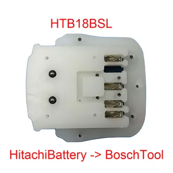 HTB18BSL Adaptador Conversor de Usar para Hitachi 18V BSL1830 do Li-íon da Bateria para Bosch Lítio Ferramenta Substituir BAT618 18V 1.5 Ah 3Ah 6Ah