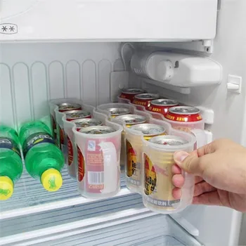 Bebida Racks Podem economizar Espaço Organizador Frigorífico, Cozinha Armazenamento de Bebidas Grade Pode Puxar a Caixa de Armazenamento Frigorífico Acessórios