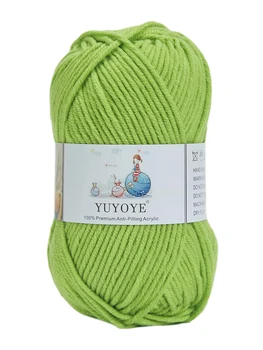 YUYOYE Anti-Pilling Fios Acrílicos 5-Ply de DIY Mão Tricô Fios de Lã Macia Crochet da Mão-de malha, o fio de Lã Camisola de 50g/Bola
