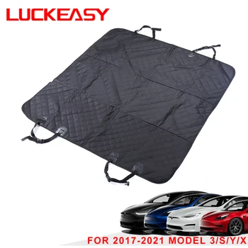 LUCKEASY adequado para Tesla Modelo 3 Modelo Y Modelo Modelo X S 2017-2021 espessamento do carro, a suspensão traseira do animal de estimação almofada acessórios