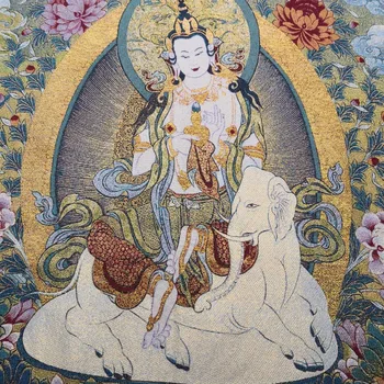 O tibete de Seda bordados de Buda, o Bodhisattva Tangka Pinturas Thangka família de parede decoração o mural
