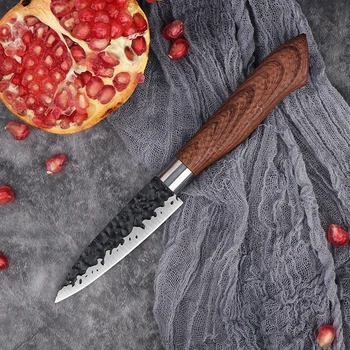 Fruta cozinha faca Facas de Chef Japonês facas de Alto teor de Carbono do Aço Inoxidável Imitação teste Padrão de Damasco Faca