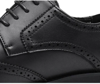 2021 Brogue Formal Sapatos De Homens Vestido De Sapatos De Couro Dos Homens De Moda Flats Sapatos Retrô Pontiagudo Dedo Do Pé De Oxford Calçado Masculino Zapatos