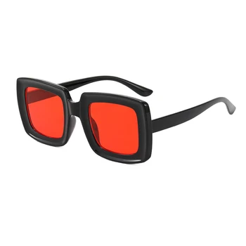Quadrado pequeno de Homens, Óculos de Mulheres de Verão Decorativos Óculos para Adultos de Pesca Grossa Moldura Marca de Óculos Designer Espelho Uv400