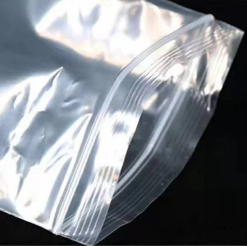 100Pcs/Muito Transparente Plástico Zip Lock Sacos de Espessura 0.8 Fio de Diamante Pintura Auto-Adesivo de Armazenamento de Vedação Saco de Suprimentos de Artesanato