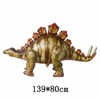 Gigante de Simulação de Dinossauro Balão 4D Assembleia de Pé Triceratops Folha de Balão de Aniversário Para o Menino da Selva Decorações do Partido Globos
