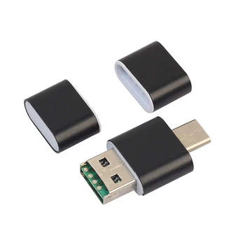 2 Em 1-TIPO C Para Adaptador USB 2.0 Leitor de Cartão do TF Para Celulares Android Tablet Tem Tipo-c + Padrão USB2.0 Interface Máximo