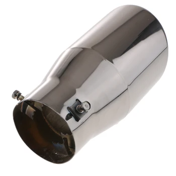 76 mm Aço Inoxidável Tubulação de Exaustão do Carro Cauda Silenciador Silenciador resistente aos raios UV, água, sujidade, gordura, sal, ácido suave óleo de 190mm