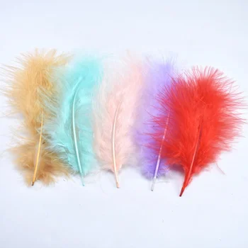20Pcs/muito Fofo Turquia Penas de Marabu para o artesanato de 10-15CM de DIY penas coloridas, Casa de festa decoração de Jóias de Casamento plumas