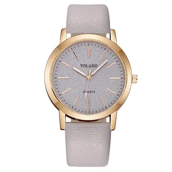 YOLAKO Mulheres Casual Quartz pulseira de Couro Céu Relógio de Pulso Analógico relógios relógio feminino relojes para mujer relojes de mulher