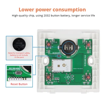 Tuya Zigbee Smart Wireless Switch de 4 Gangue de Parede, Interruptor de Luz com o Botão de Clique Em Fora de Casa Inteligente e Dispositivo de Cena Inteligente Vida