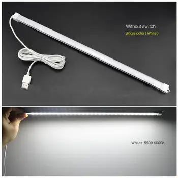 Liga de alumínio de 35 cm Lâmpada LED Com USB Estante de Lâmpada Dupla-linha de Design Interruptor do Armário Lâmpada Conveniente a Leitura do Livro Luz
