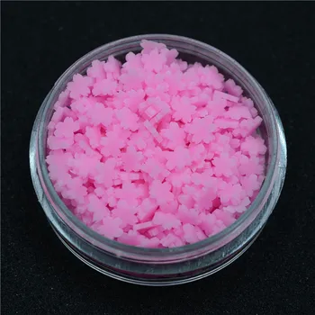 100G/500G 5mm a Argila do Polímero Fatia de Geléia Sakura Flor Polvilha Linda Confete para Fazer Artesanato, DIY