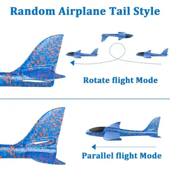 Mão de espuma Jogando Aviões de brinquedo, 36cm 48cm Modo de Voo de Planador Inércia Aviões Modelo,as Aeronaves Aviões para Crianças de Desporto ao ar livre