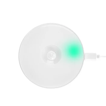 Sensor de movimento USB LED de Recarga de PIR, Sensor Infravermelho Luz da Noite 6 Contas de Luz do Armário do Armário Lâmpada de Parede Para Casa, Quarto, Corredor