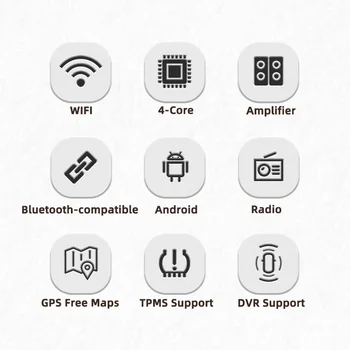 2 Din Android Auto-Rádio Estéreo Para Peugeot 2008 208 2012-2018 10.1