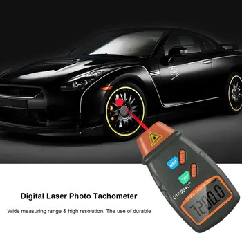 Multi-aplicação Digital a Laser Foto Tacômetro Sem Contato RPM Tacômetro Digital a Laser Velocímetro Tacômetro Medidor de Velocidade do Motor