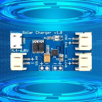 Mini Solar Carregador de Lipo Conselho CN3065 de Lítio de Carga da Bateria Chip Micro USB DIY Exterior Kit de Aplicação de Carga a Bordo do Módulo