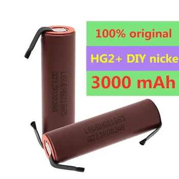20PCS Original de grande capacidade HG2 18650 3000mah bateria Recarregável para HG2 de energia de alta descarga grande corrente+DIY nicke