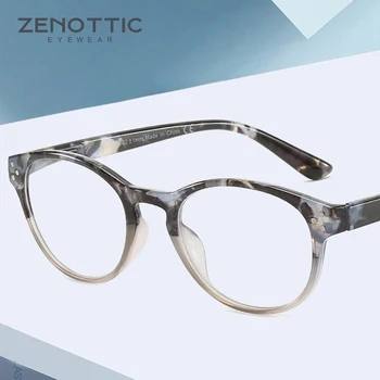 ZENOTTIC Retro Óculos de Leitura Mulheres Ronda os Leitores Hipermetropia Dioptria Armação de Óculos Feminino de Presbiopia Óptico Óculos +1 +3.5