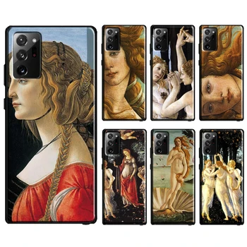 Sandro botticelli arte Renascentista Case Para Samsung Galaxy S10 Plus S8 S9 S20 FE Note10 Mais Note9 Note20, S21, Ultra Cover Bag