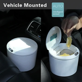 3/5L Inteligente Latas de Lixo Mini Carro Lixeira Automática de Touchless Lixo Sensor de Movimento Infravermelho Balde de Lixo de Casa Moderna Caixote de lixo