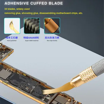 Mecânico de Chip IC Removedor de Cola Raspador NAND CPU, placa-Mãe de Camadas de Reballing desmontagem de Reparação Lâminas